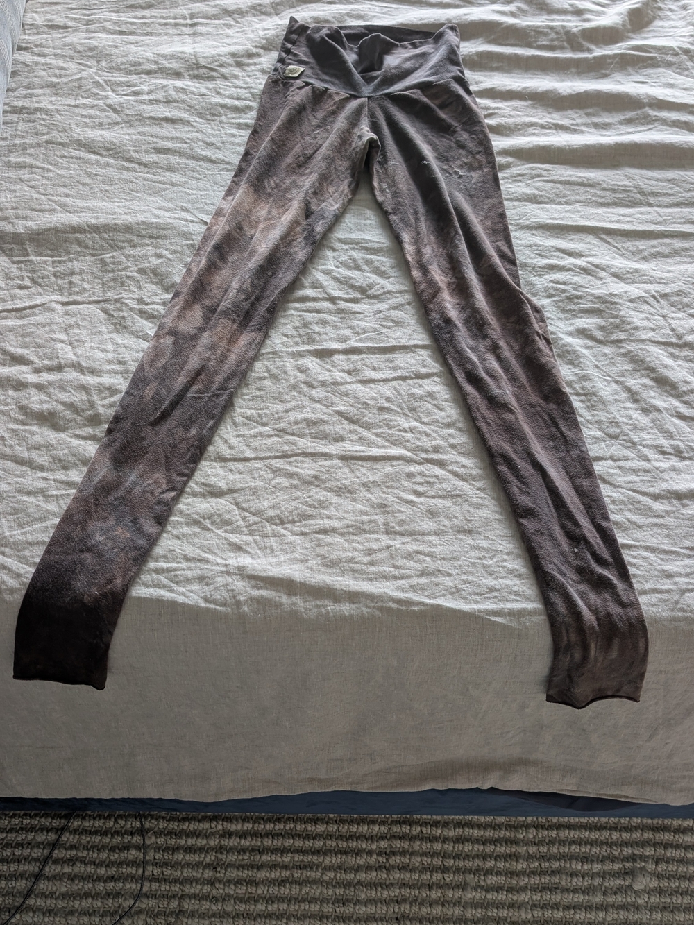 Sinew Moon Stretch Leggings in Purple Tones Tie-Dye